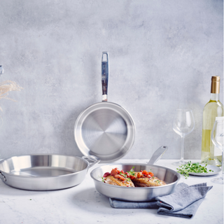 Maestro 5-Ply Stainless Steel Frying Pan - By Baano