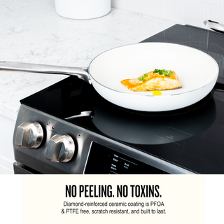 Mobi 8-Piece Ceramic Cookware Set | Cannoli Cream - By Baano