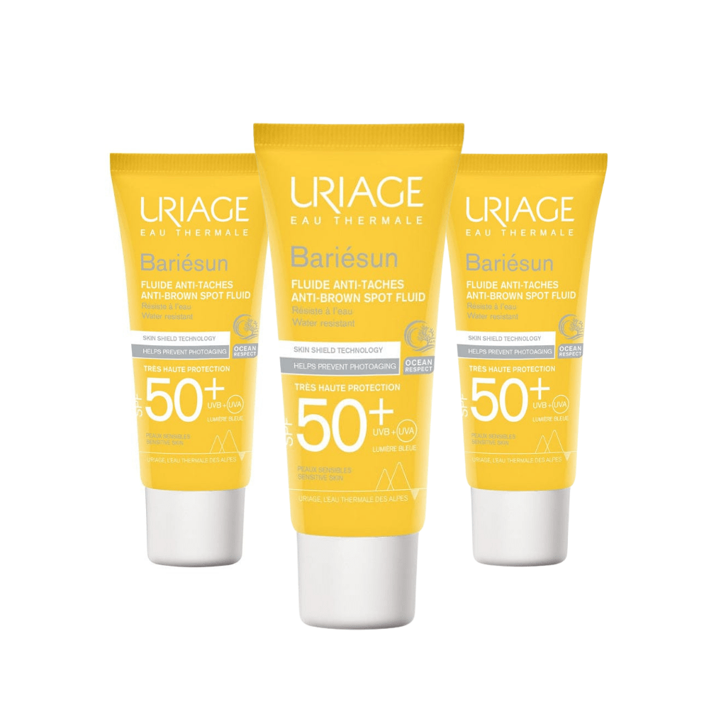 Uriage Bariesun SPF50+ Anti Brown Spot Fluid 40 ml 3 Pack - By Baano
