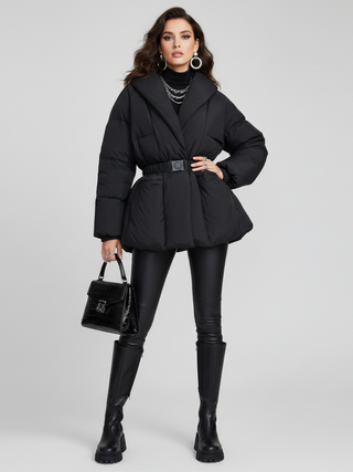 V-neck Puffer Jacket, Chinatown | Women - BYMANYC ® New York