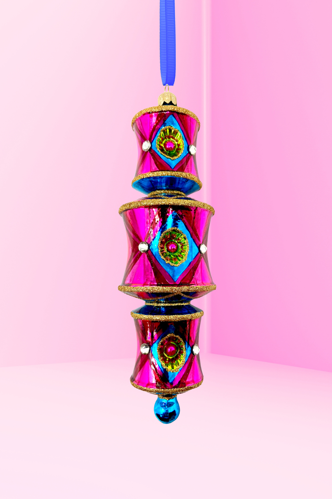 Viva Las Vegas Dazzler Glass Ornament