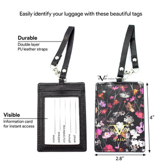 Runway Vegan Leather Luggage Tags Set - By Baano