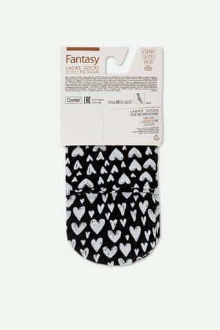 Socks Conte Fantasy - Heart Pattern - By Baano