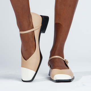 Penelope Mary Jane Flats Nude - By Baano