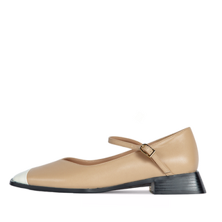 Penelope Mary Jane Flats Nude - By Baano