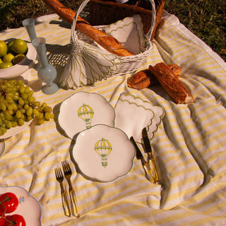 Valensole Lavender Scalloped Starter Plate - Case of 12 Plates (+3 Bonus Plates)