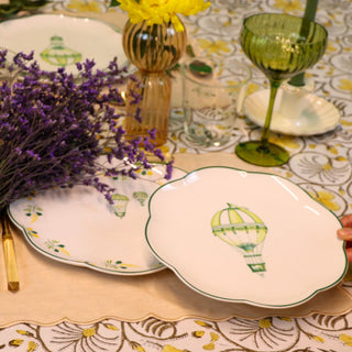 Valensole Lavender Scalloped Starter Plate - Set of 4 (+1 Bonus Plate)