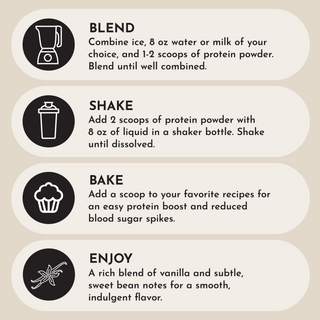 Vegan Vanilla Bean Protein Powder - By Baano