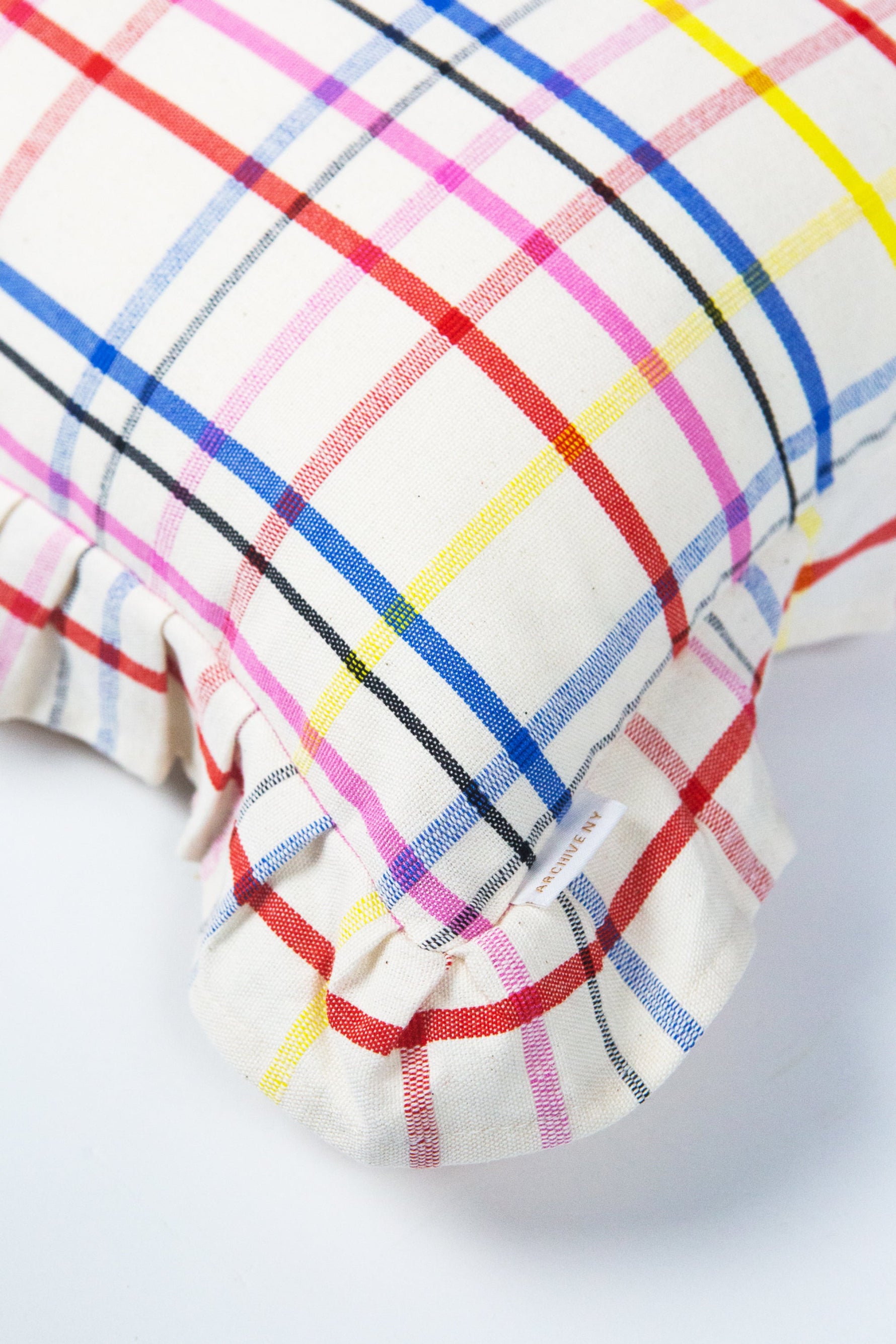Vera Plaid Ruffle Pillows