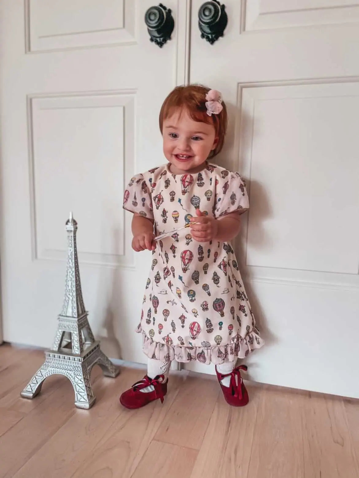 Verónica - Burgundy Suede Baby Mary Jane Shoes