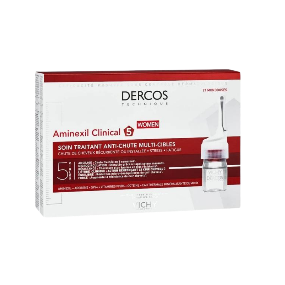 Vichy Dercos Aminexil Clinical 5 Women Anti-Shedding Serum 21 x 6 ml - By Baano