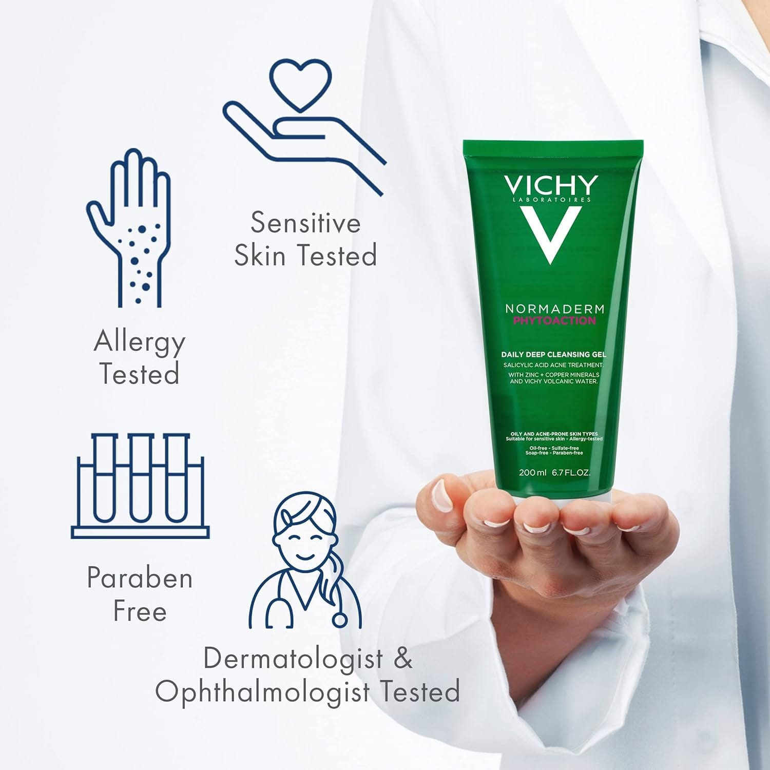 Vichy Normaderm Phytosolution - Intensive Purifying Gel 200 ml - By Baano