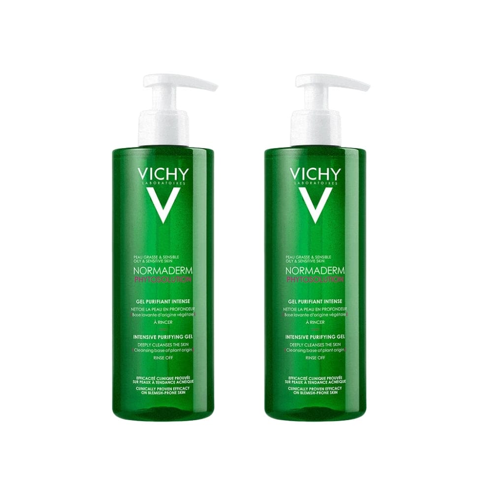 Vichy Normaderm Phytosolution Purifying Gel 400 ml 2 Pack - By Baano