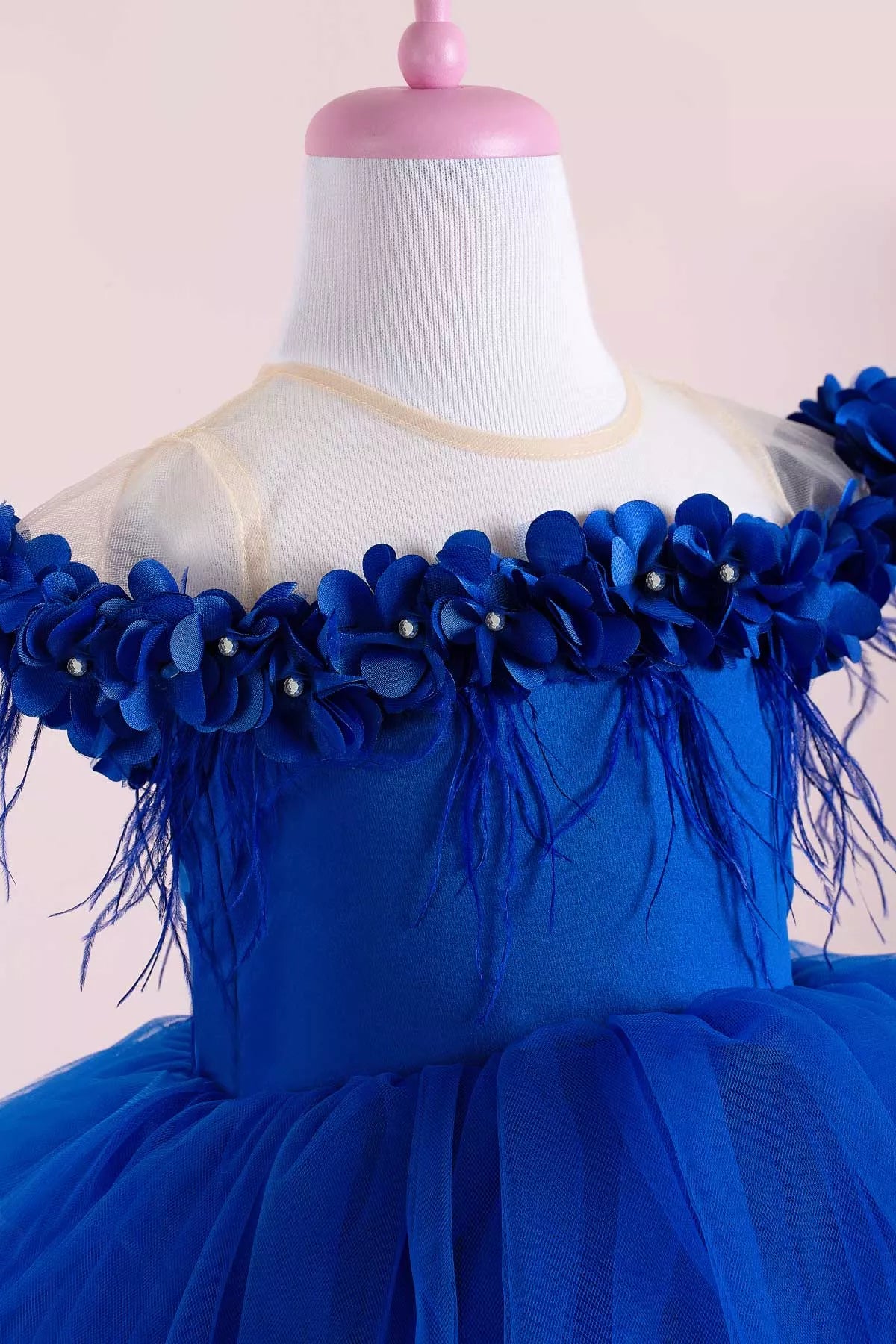 Violet Sax Blue Party Dress - By Baano