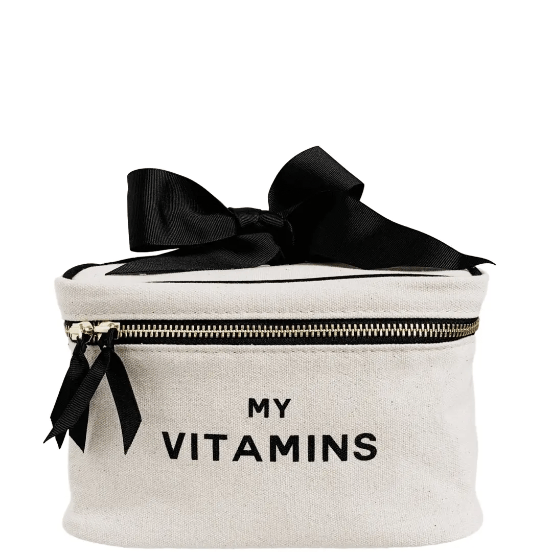 Vitamins Storage and Travel Box, Cream - By Baano
