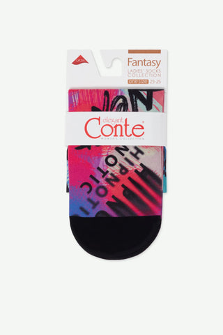Socks Conte Fantasy 909 - "Hipnotic" Pattern - By Baano
