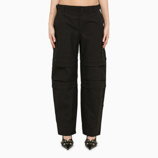 Black multi-pocket cargo trousers - By Baano