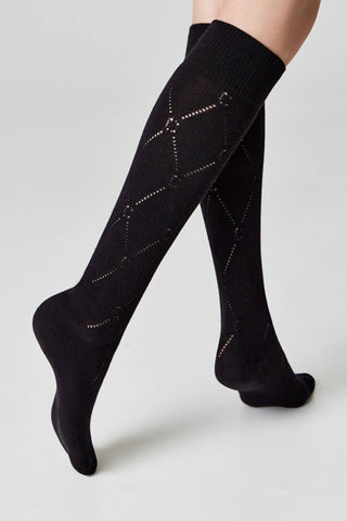 Cotton Knee Highs Conte Classic 007 - By Baano