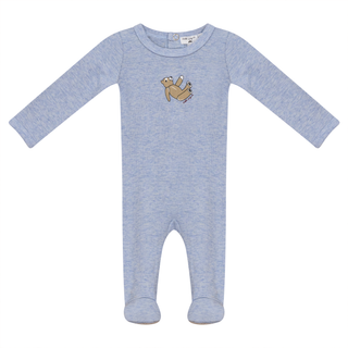 Bear Print Ribbed Onesie