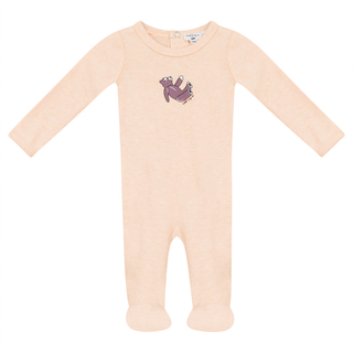 Bear Print Ribbed Onesie