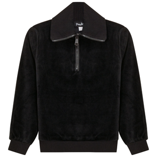 Velour Zip Up Top