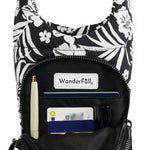 Tropical Black & White Floral Print HydroBag®