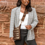 Chocolate Brown Shiny HydroBag® with Matching Solid Strap