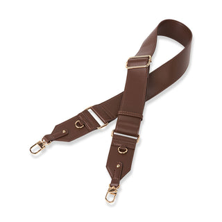 Denim HydroBag® with Horseshoe Embroidery and Denim overlaid Vegan Leather Strap and Gold hardware