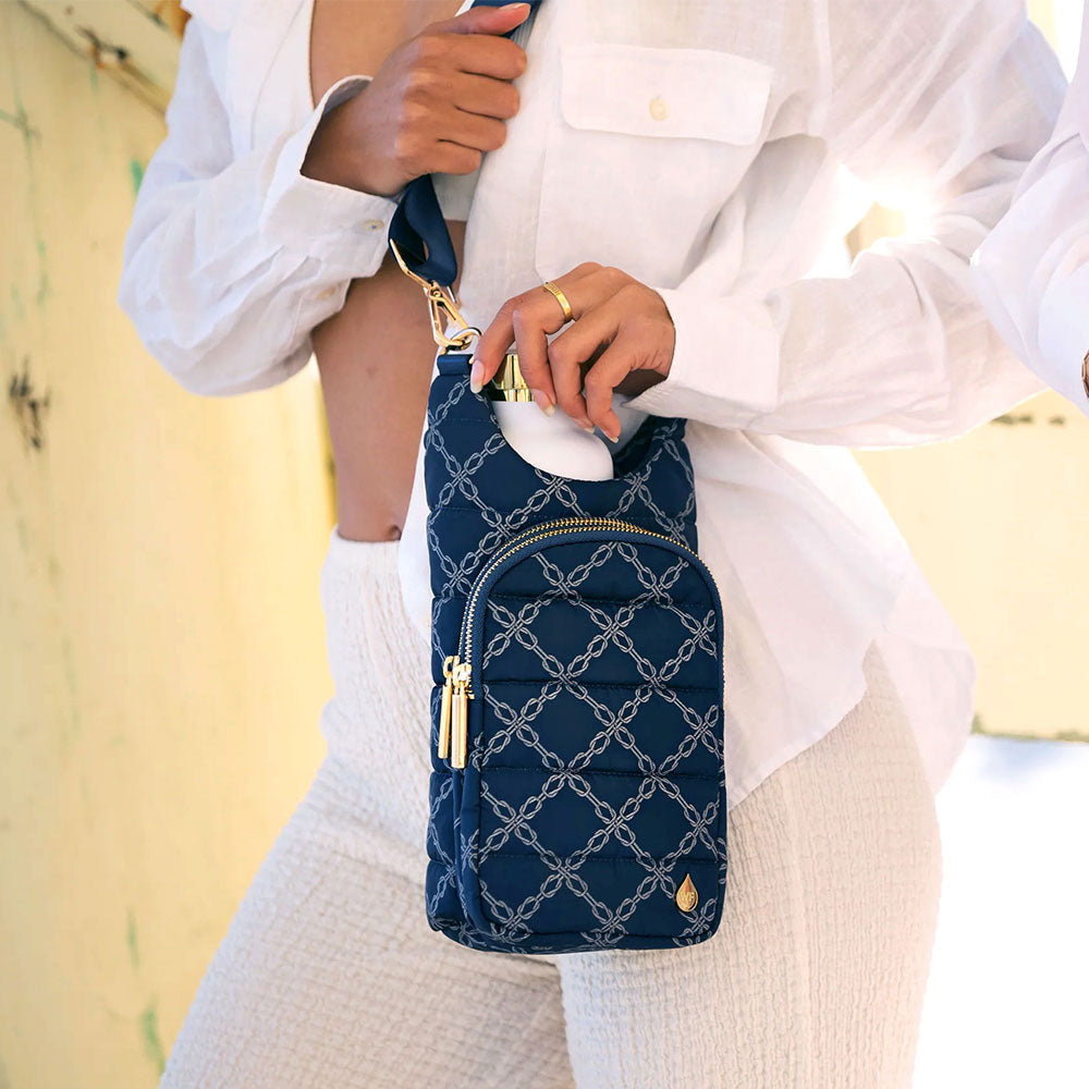 Navy Knot Print HydroBag®