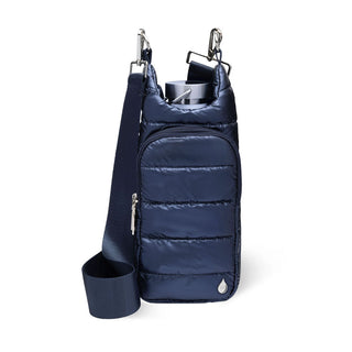 Navy Blue Shiny HydroBag® with Matching Solid Navy Strap