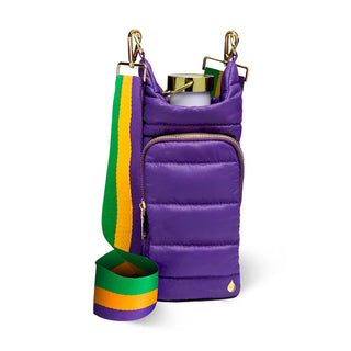 Deep Violet Matte HydroBag® with Mardi Gras Strap