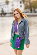 Deep Violet Matte HydroBag® with Matching Solid Strap