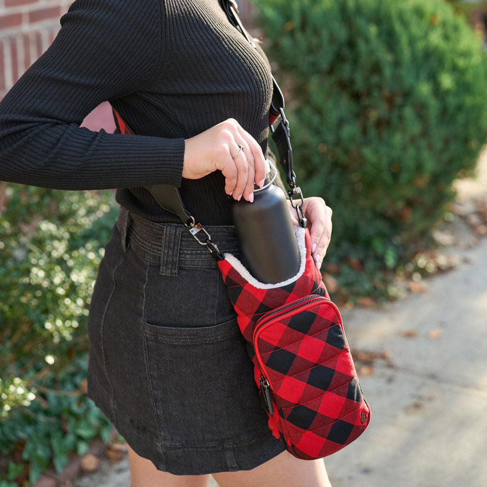 Red Buffalo Plaid With Sherpa HydroBag®- Limited Edition