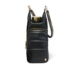 Black Vegan Leather HydroBag® with Strap Bundle