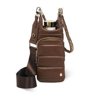 Brown Mocha Vegan Leather HydroBag® with Strap Bundle