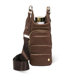 Brown Mocha Vegan Leather HydroBag® with Strap Bundle- Oprah's Favorite Things