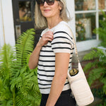 Ivory Vegan Leather HydroBag® with Strap Bundle Oprah's Favorite Things