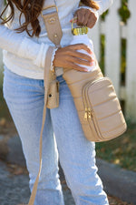 Taupe Vegan Leather Hydrobag® with Strap Bundle- Oprah's Favorite Things