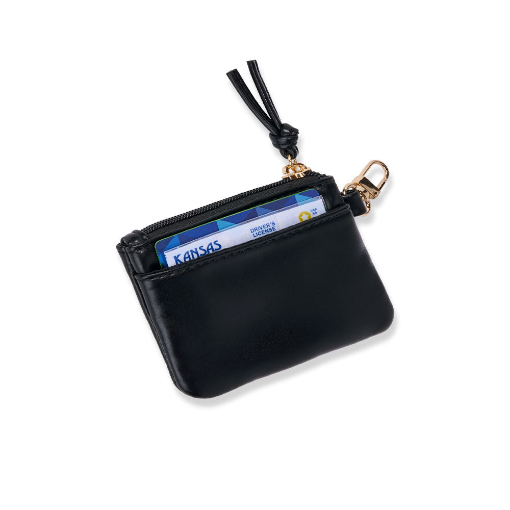 Clear HydroBag® Stadium with Black Trim and Matching Pouch