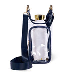 Clear HydroBag® Stadium with Navy Trim and Matching Pouch