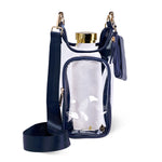 Clear HydroBag® Stadium with Navy Trim and Matching Pouch