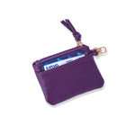 Clear HydroBag® Stadium with Purple Trim and Matching Pouch