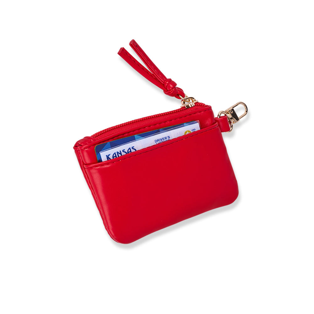 Clear HydroBag® Stadium with Red Trim and Matching Pouch