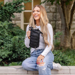 HydroBag® HANDLE™- Black Matte with Vegan Leather Trimmed Strap