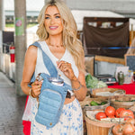 HydroBag® HANDLE™- Light Denim with Gold Hardware