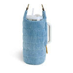 HydroBag® HANDLE™- Football Embroidery on Denim with Gold Hardware