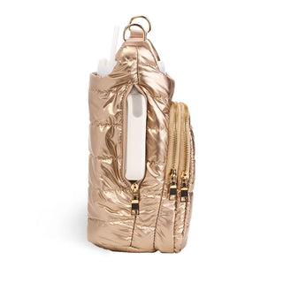 HydroBag® HANDLE™- Gold Shiny with Vegan Leather Trimmed Solid Strap
