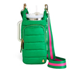 HydroBag® HANDLE™- Kelly Green with Pink and Green Striped Strap