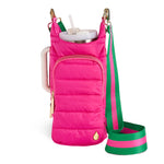 HydroBag® Handle™ - Bright Pink with Pink and Green Striped Strap