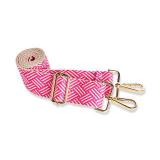 Bright Pink HydroBag® Handle™ with Pink and Cream Strap